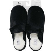 Wholesale - S-XL WOMEN BLK VELVET KNOTTED SLIPPER HALSTON C/P 18